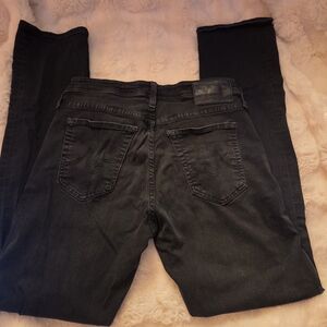 AG Adriano Goldschmied Black Straight Leg Jeans Mens 30x32